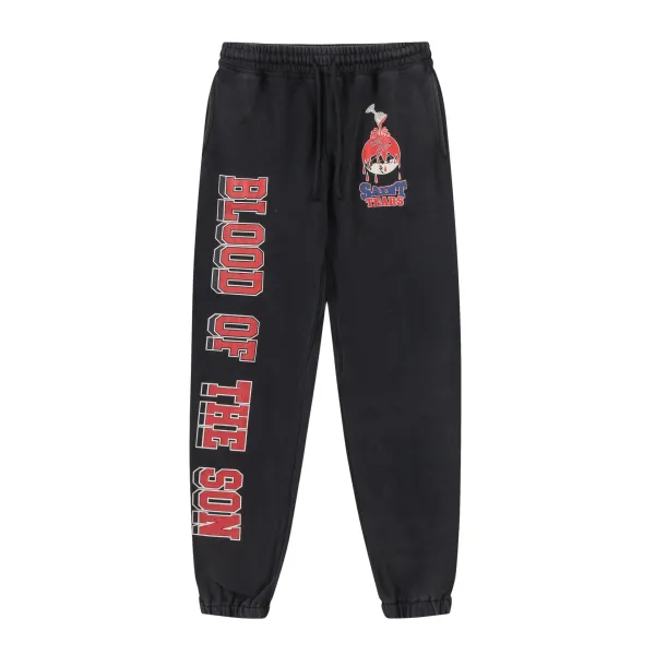 Saint Tears Blood of the Son Black Sweatpants - 1