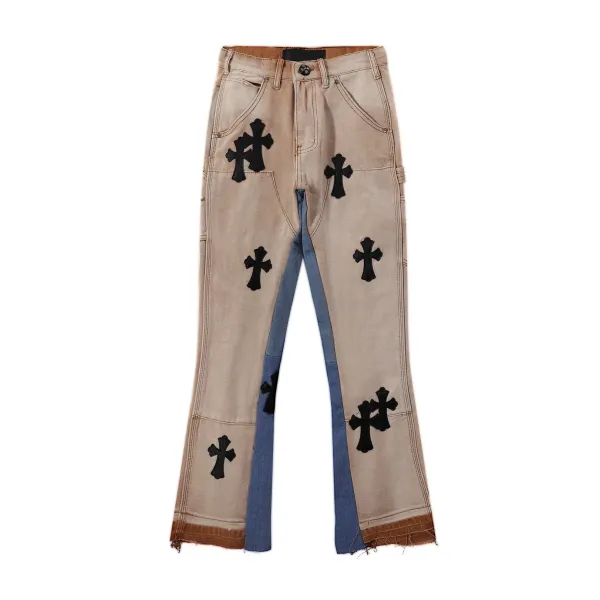 Chrome Hearts Cross Patchwork Denim Jeans - 5