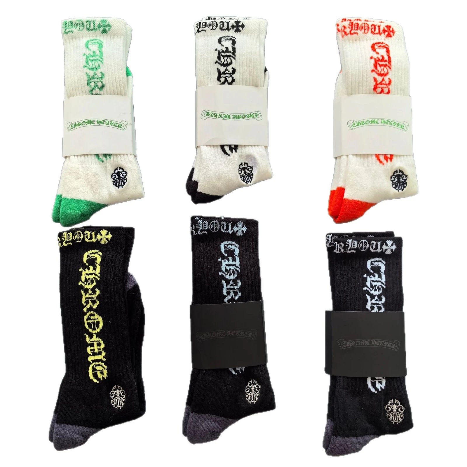 Chrome Hearts Socks Graphic Crew image 5