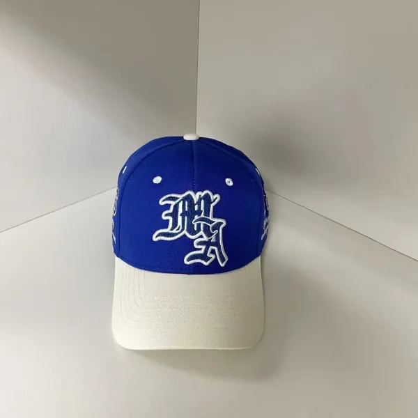 Design Gothic Script Embroidered Two-Tone Baseball Cap - 6