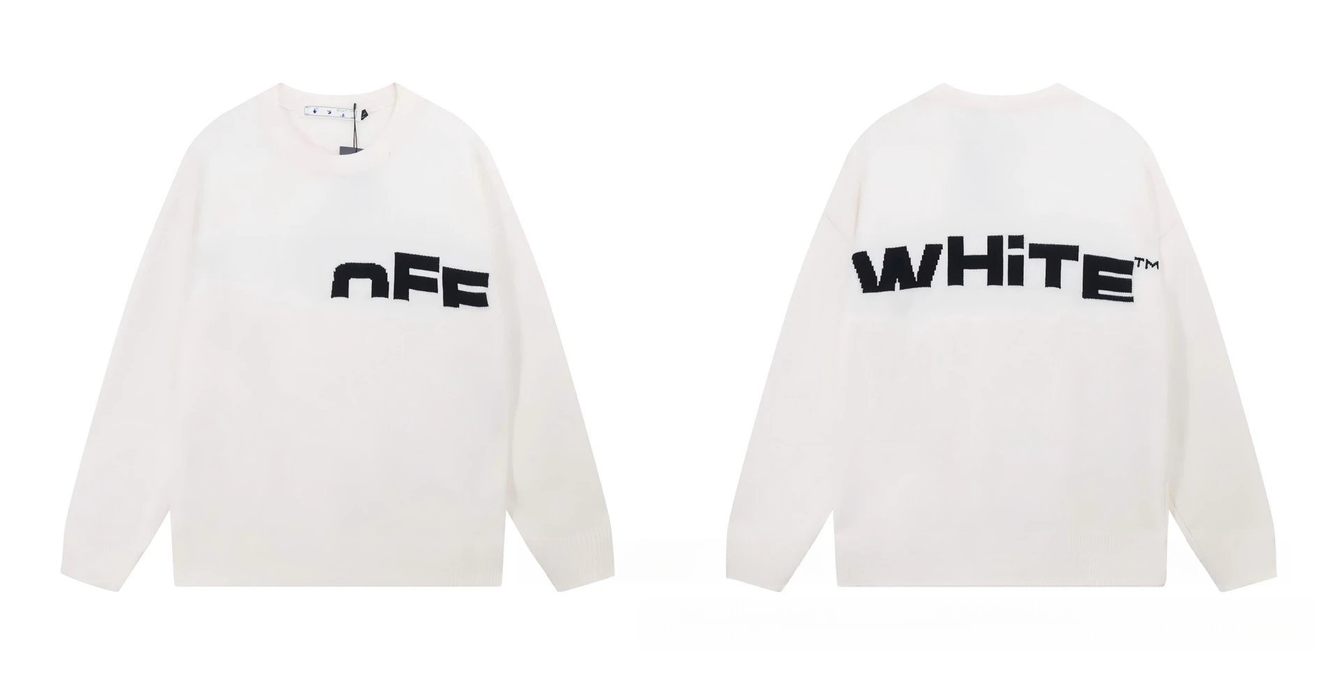 Off-White Logo Pattern Oversized Hoodie photo 8
