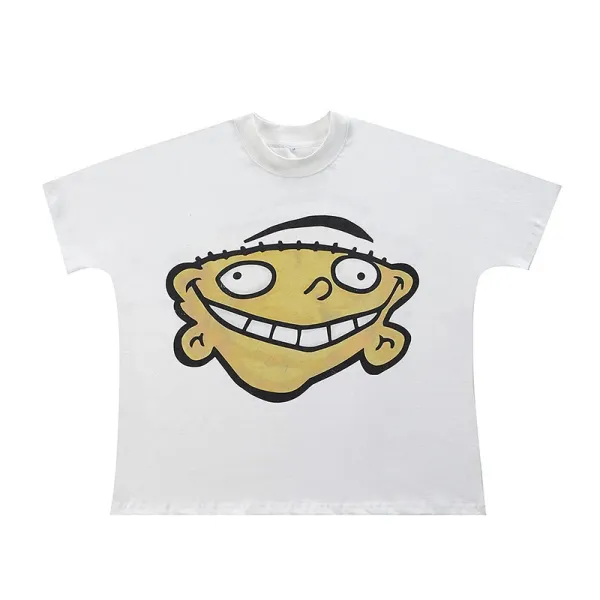 Design Ed Edd n Eddy Face Print White T-Shirt - 1