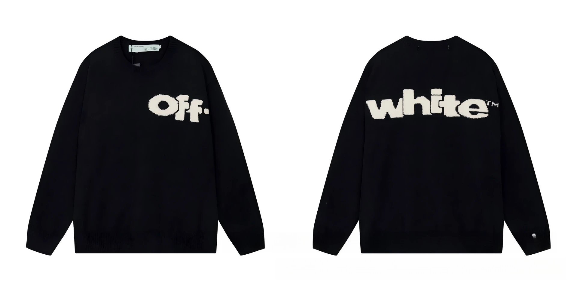 Off-White Logo Pattern Oversized Hoodie photo 2