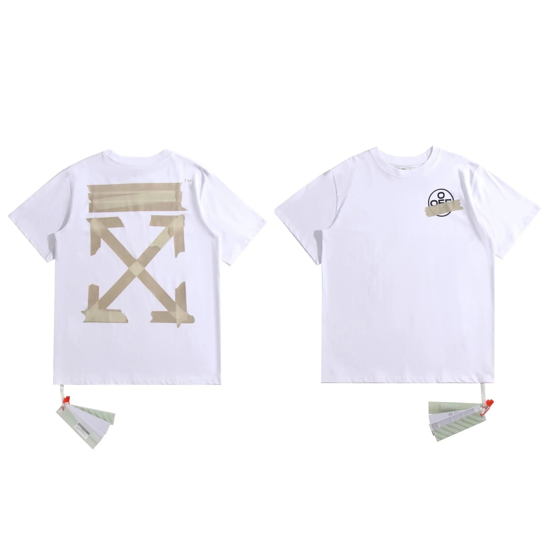 Off-White Short Sleeve T-Shirt Couple Set photo 5