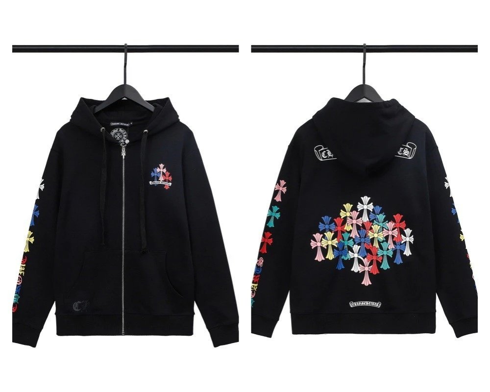Chrome Hearts Sanskrit Cross Zip Hoodie photo 5