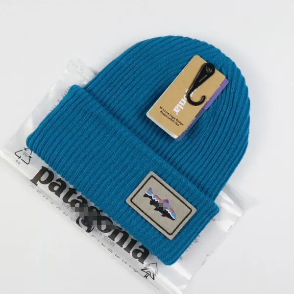Patagonia M's Line Logo Beanie Blue Beanie - 1