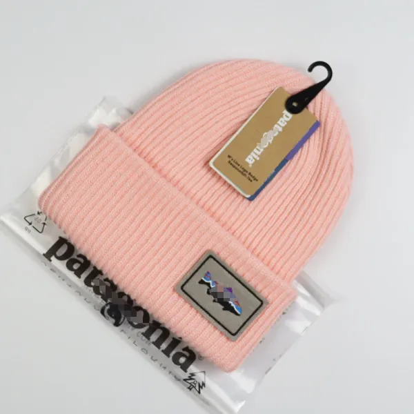 Patagonia Fish Logo Beanie Mustard Yellow Beanie - 21