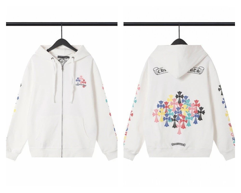 Chrome Hearts Sanskrit Cross Zip Hoodie photo 4