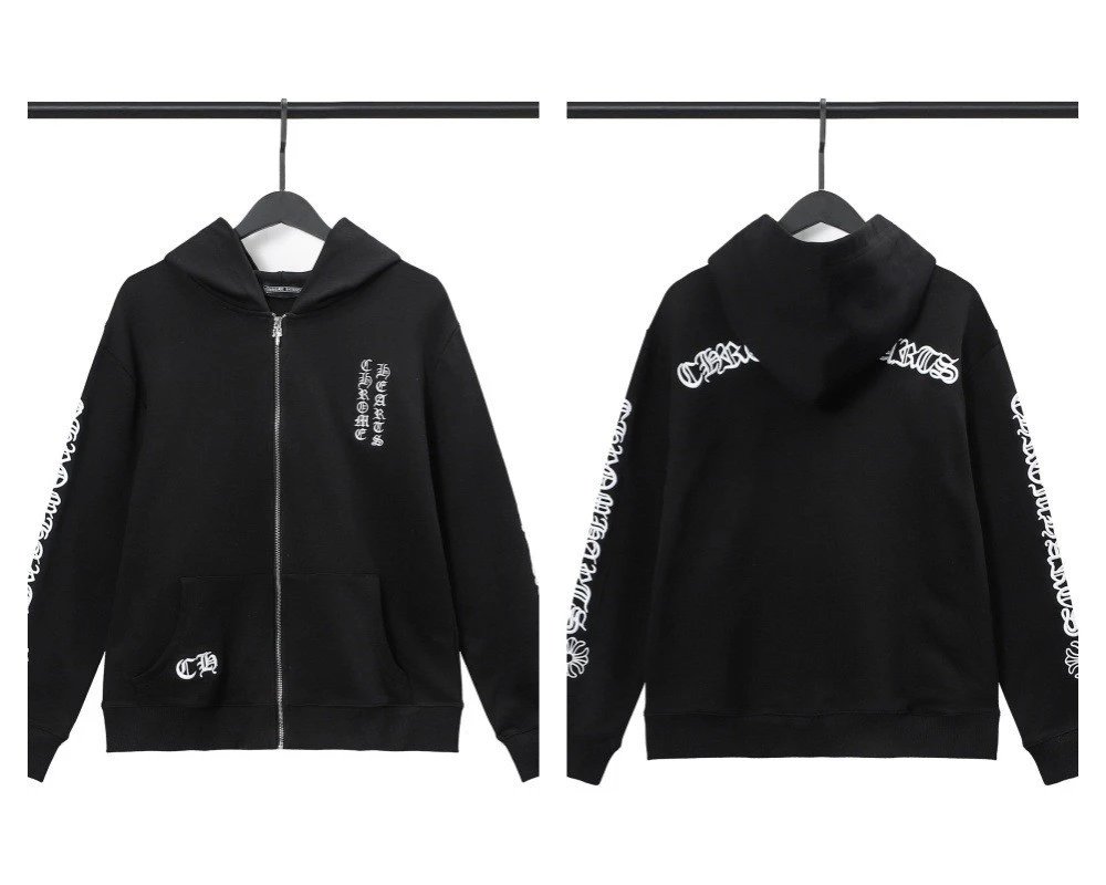 Chrome Hearts Sanskrit Cross Zip Hoodie photo 8