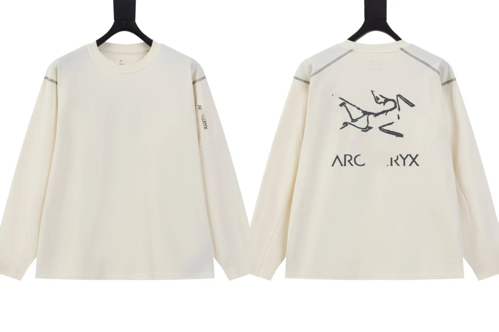 Bird Print Autumn Winter Couple Long Sleeve T-Shirt photo 3