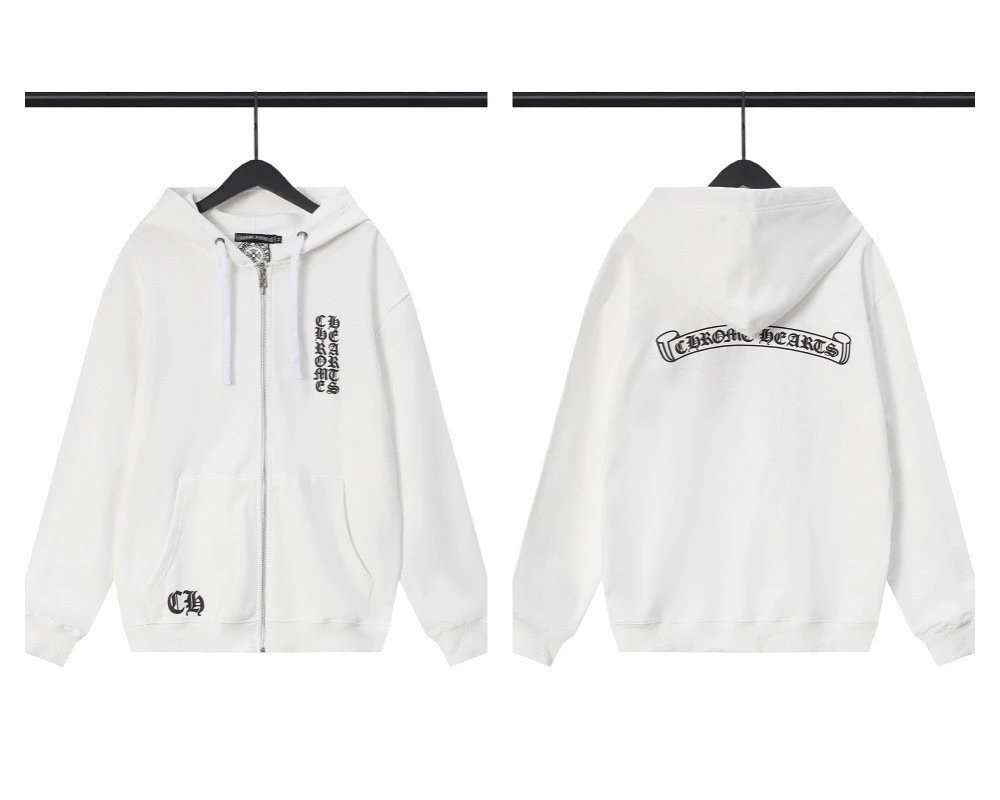 Chrome Hearts Sanskrit Cross Zip Hoodie photo 3