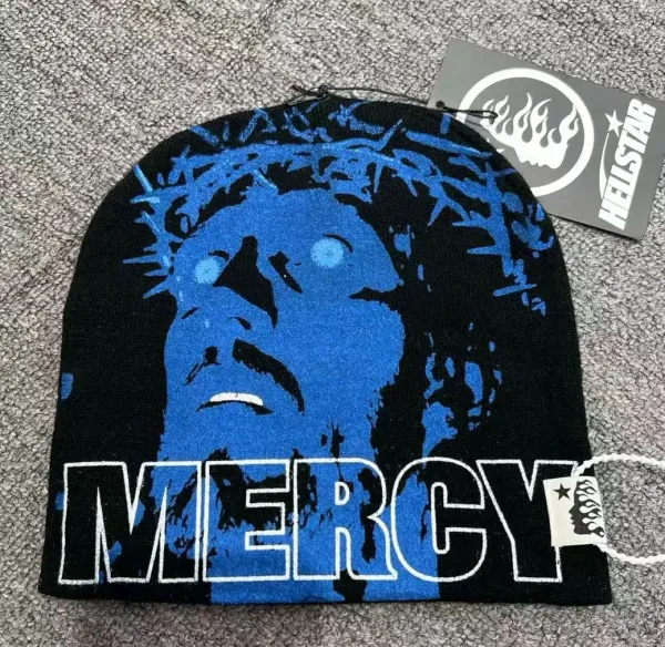 Hellstar Mercy Beanie Black / Blue - 1