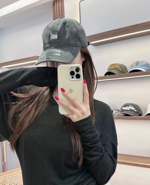 Acne Studios Denim Baseball Cap Light Blue - 3