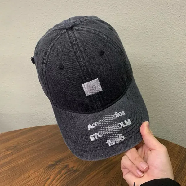 Acne Studios Denim Baseball Cap Light Blue - 7