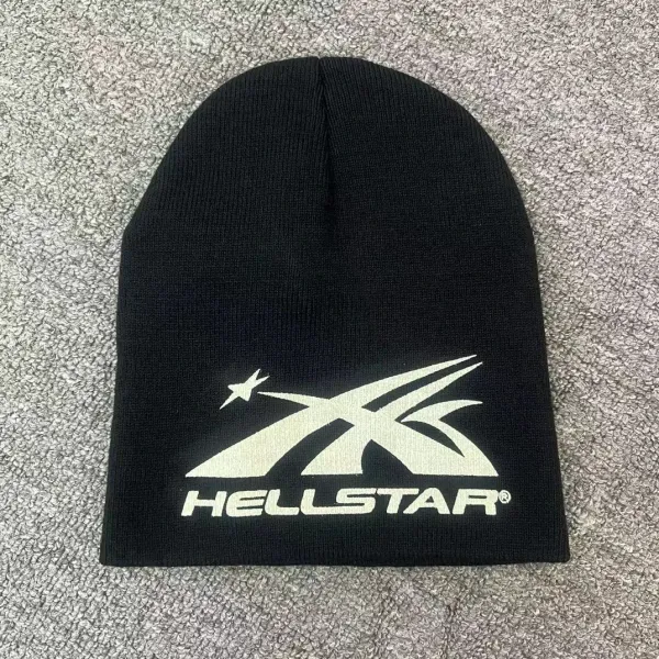 Hellstar Logo Beanie Black - 1