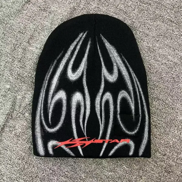 Hellstar Flame Beanie Black - 1