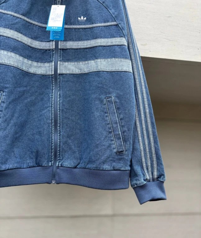 Adidas Classic Three Stripes Denim Jacket photo 5