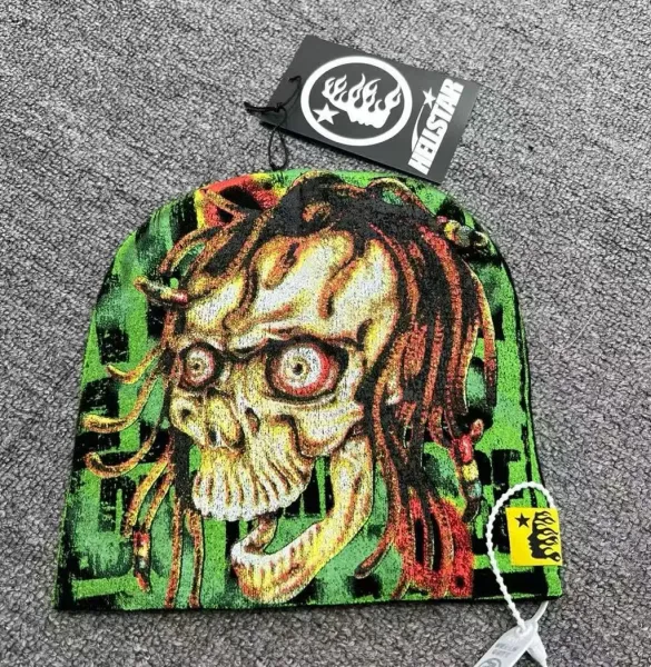 Hellstar Skull Dreadlocks Beanie Multicolor - 1