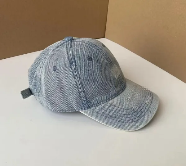 Acne Studios Denim Baseball Cap Light Blue - 8