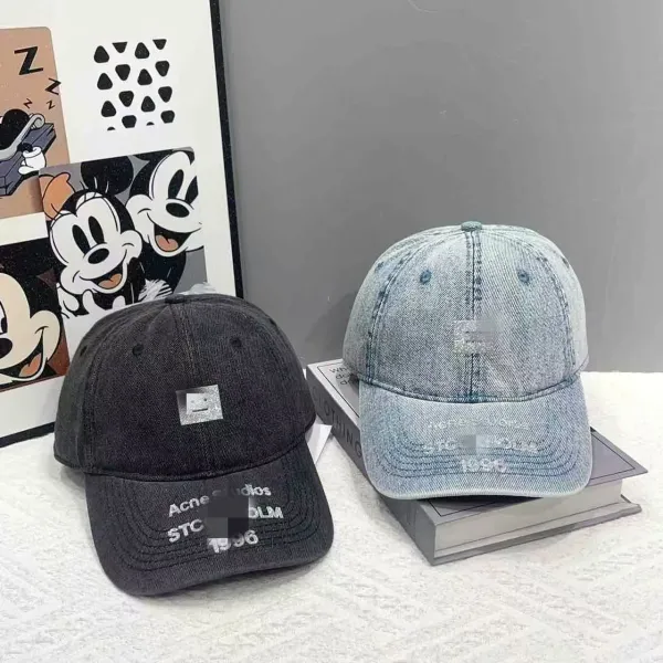 Acne Studios Denim Baseball Cap Light Blue - 9