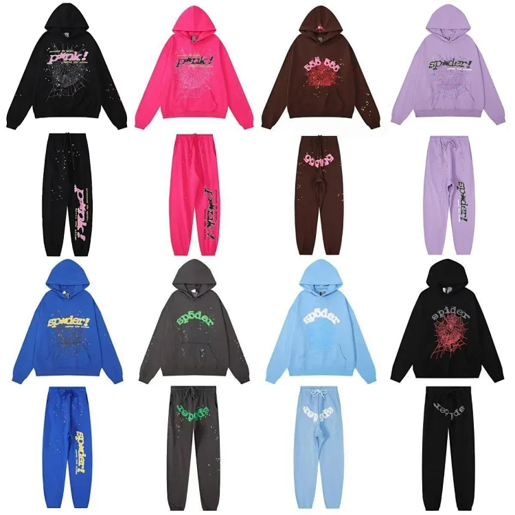 Sp5der Hoodies Set