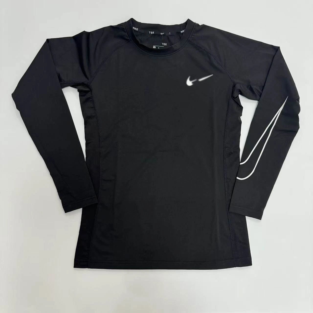 NK black long-sleeve shirt, left sleeve SKU image