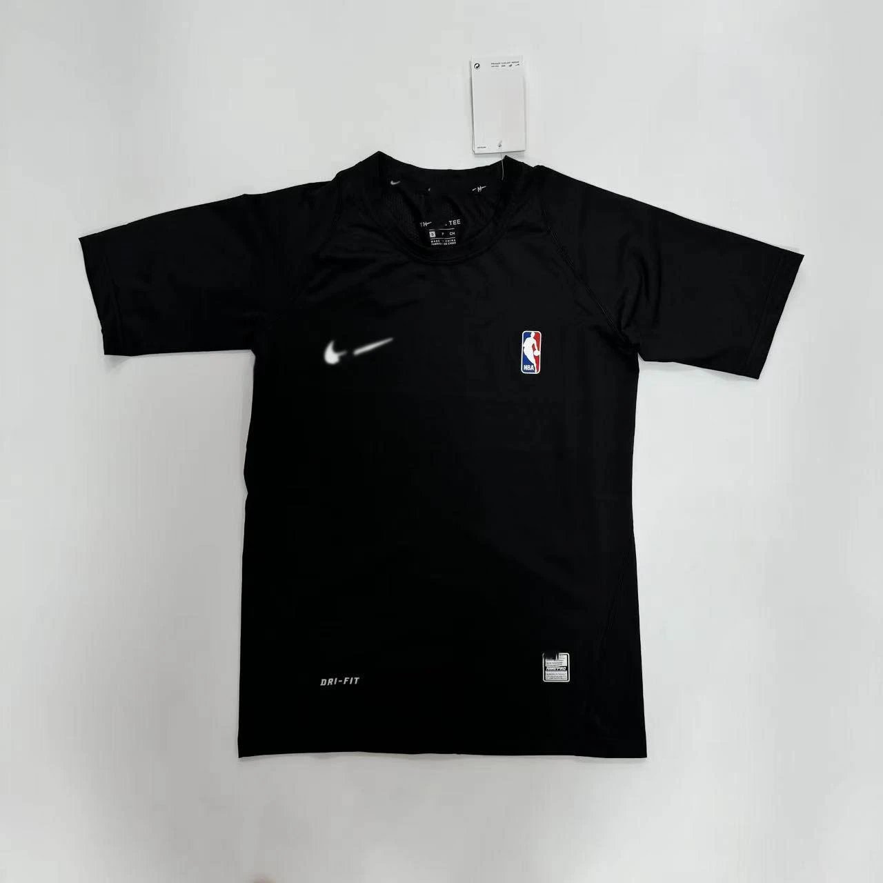 NBA tight-fitting short-sleeve black SKU image