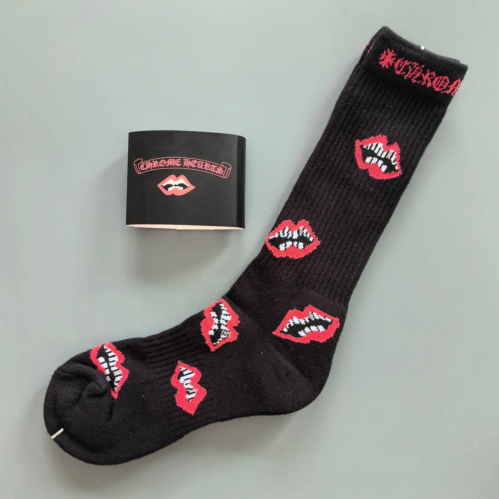 Chrome Hearts Socks Graphic Crew — 24