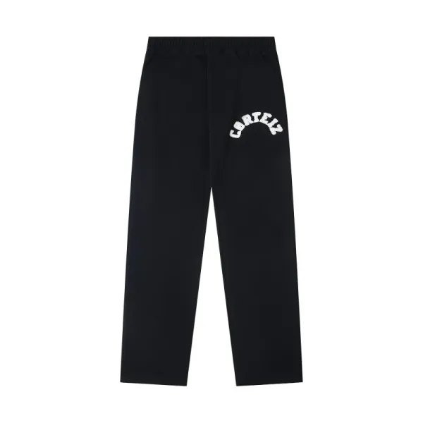 Corteiz Arch Logo Black Sweatpants - 1