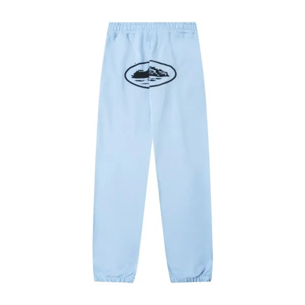 Off-White™ Oval Island Print Sweatpants Light Blue - 1