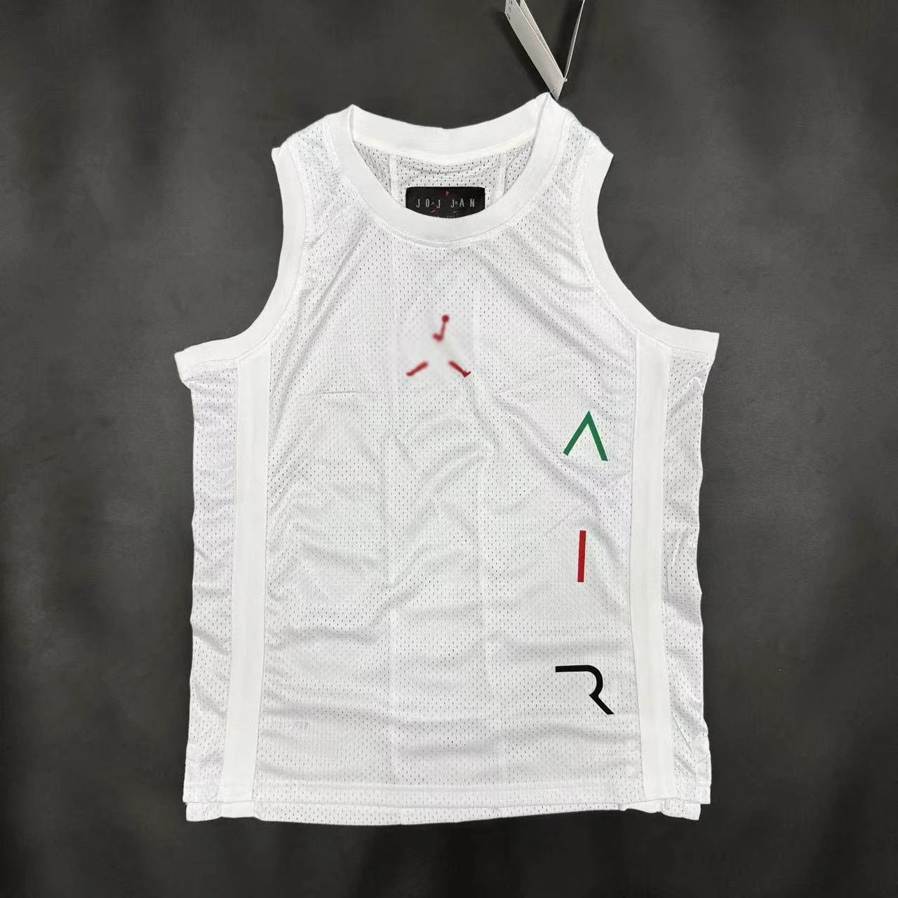 Flying R mesh vest white SKU image