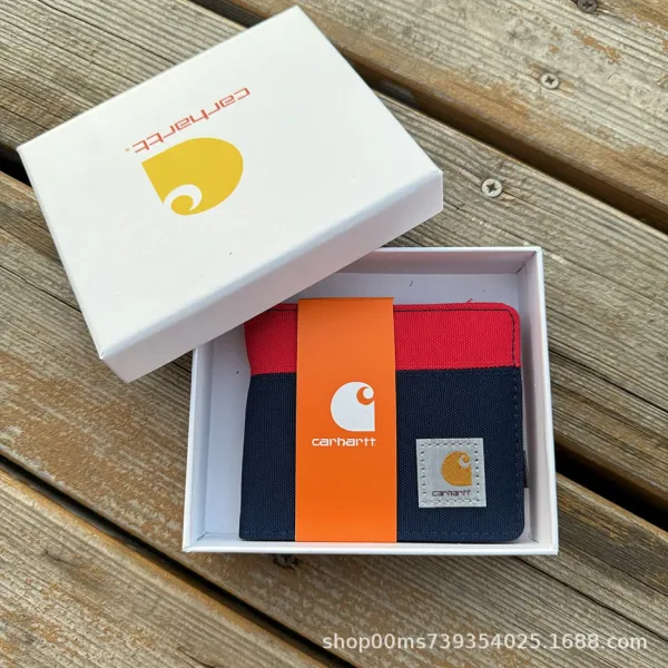 Carhartt Work In Progress Carhartt WIP Colorblock Short Wallet Navy / Red / Orange Short Wallet - 1