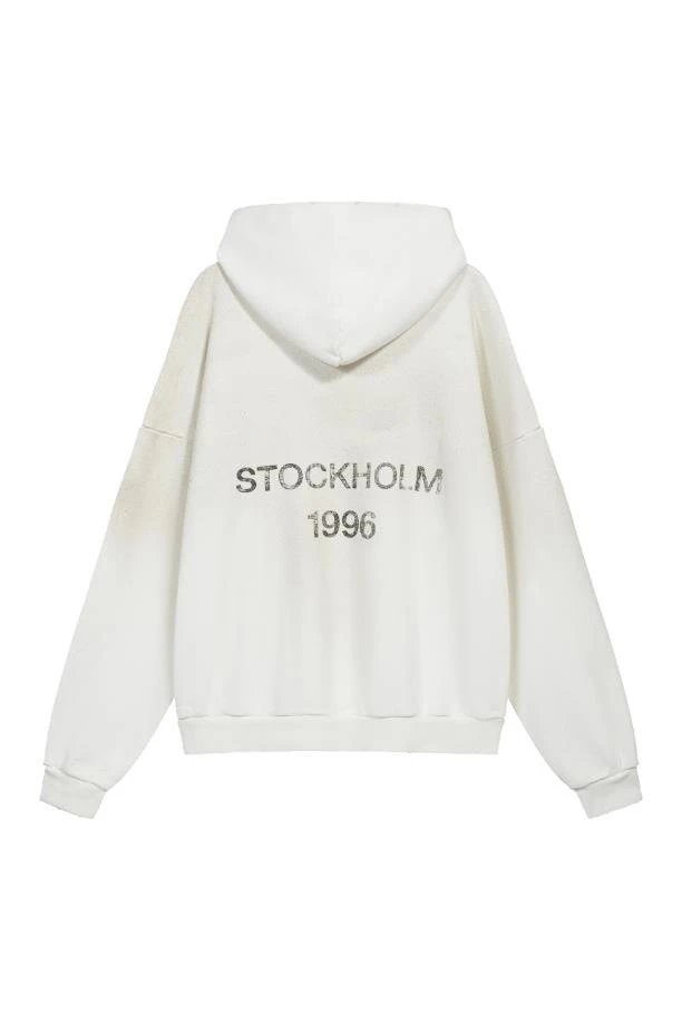 1996 Vintage Distressed Print Hoodie photo 3