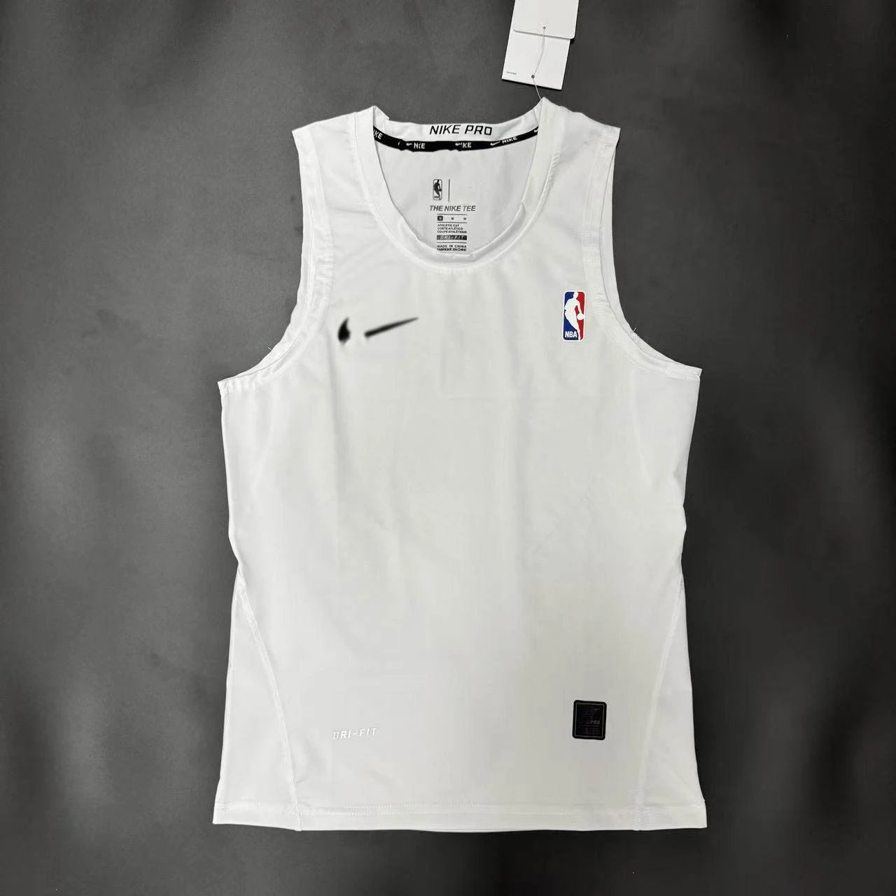 American-style NBA white tank top SKU image