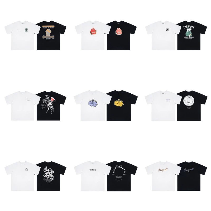 Carhartt Black and White Short Sleeve T-Shirts