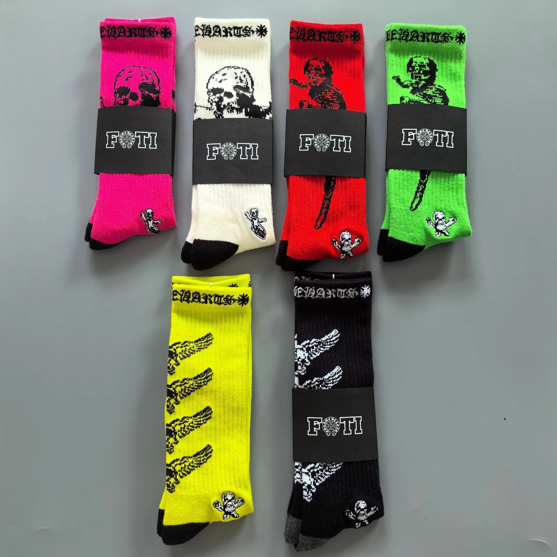Chrome Hearts Socks Graphic Crew image 3