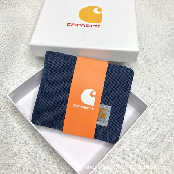 Carhartt Work In Progress Carhartt WIP Wallet Navy Blue Short Wallet - 1