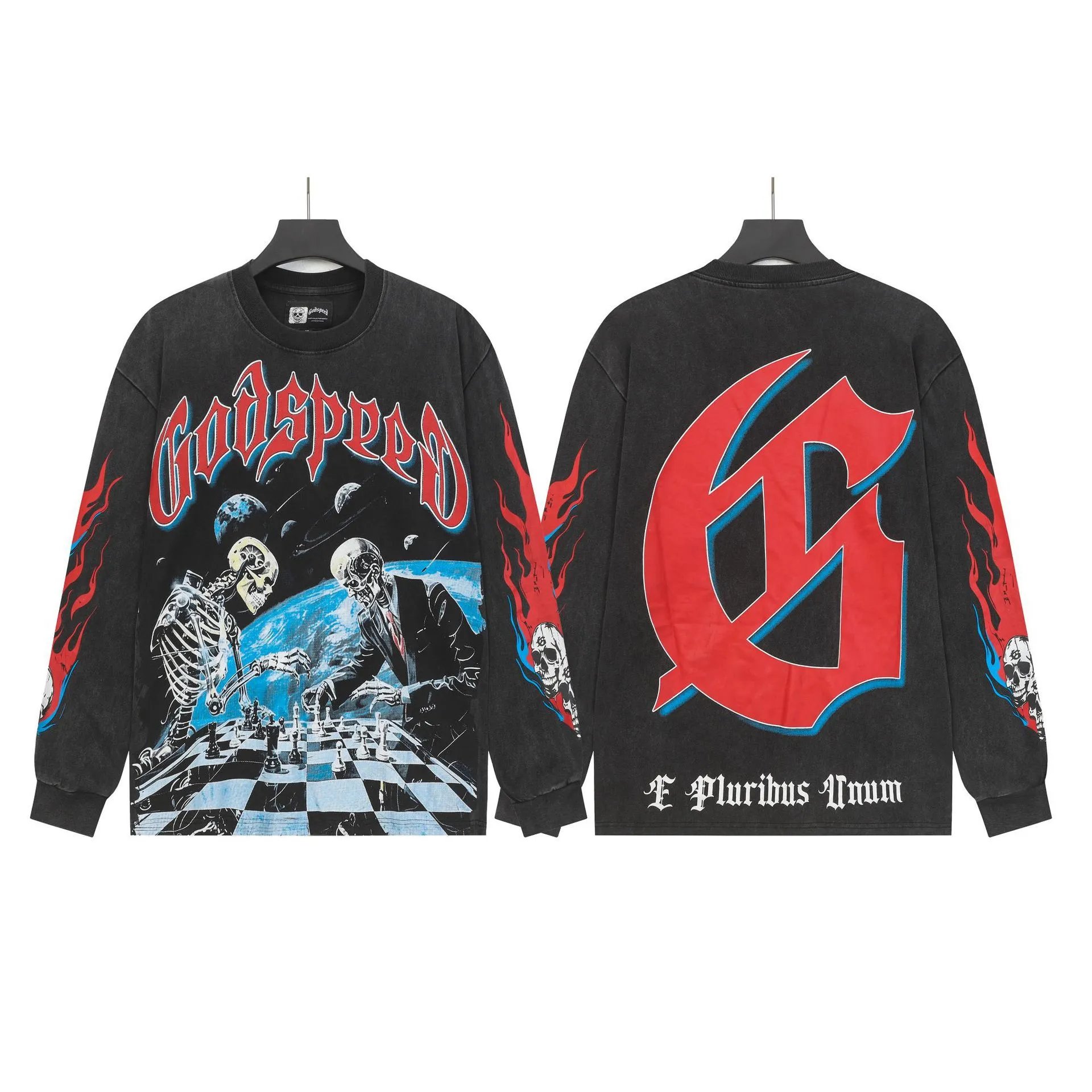 GOD Street Skull Printed Hoodie photo 3