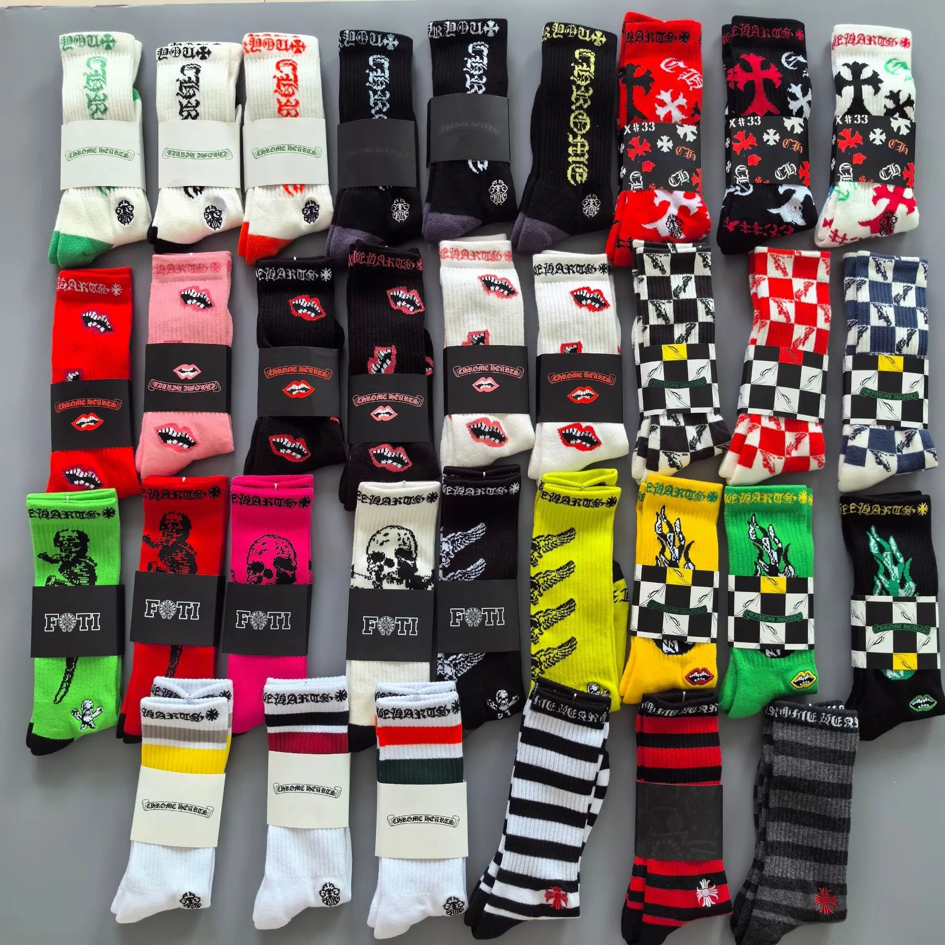 Chrome Hearts Socks Graphic Crew image 1