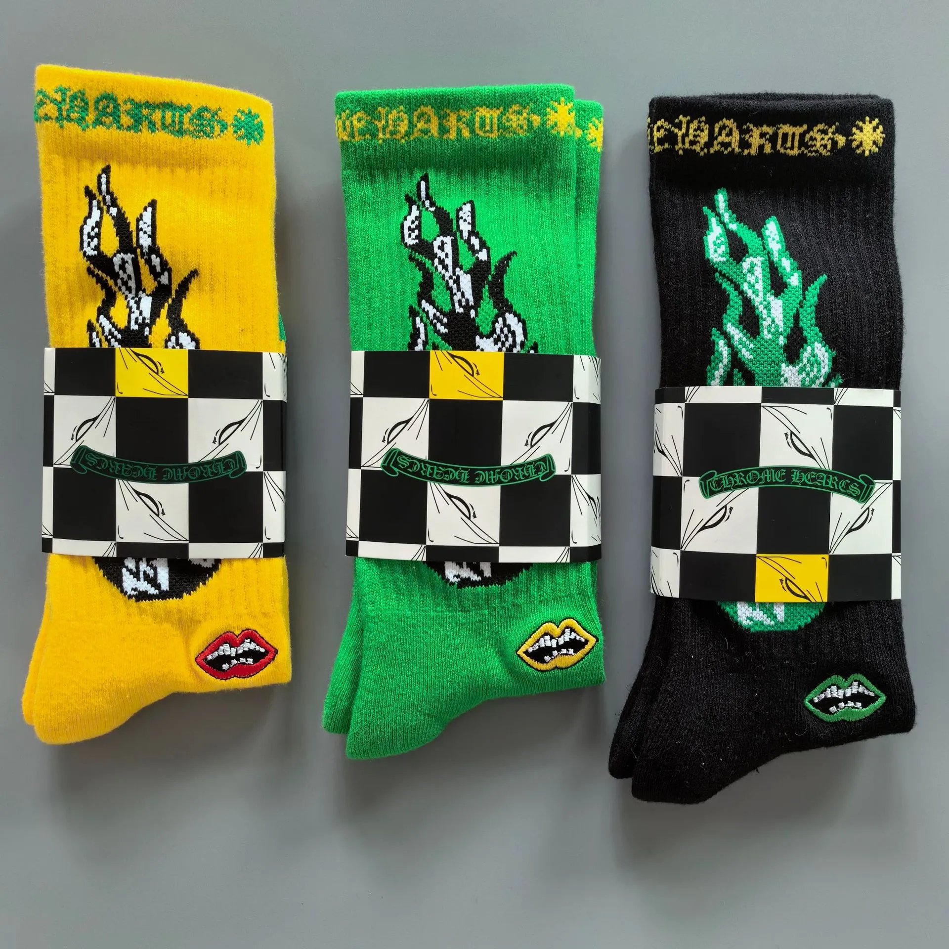 Chrome Hearts Socks Graphic Crew image 4