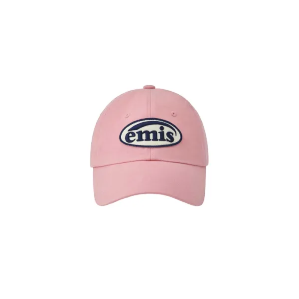 Design Emis Logo Embroidered Pink Baseball Cap - 1