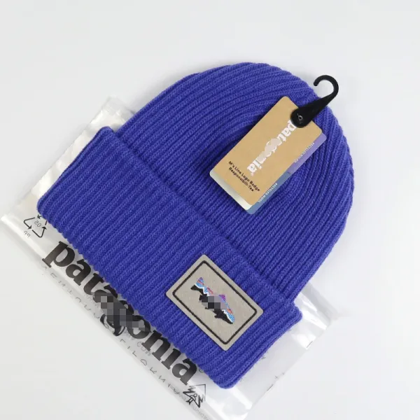 Patagonia Fish Logo Beanie Mustard Yellow Beanie - 14