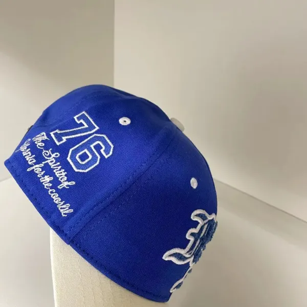 Design Gothic Script Embroidered Two-Tone Baseball Cap - 22