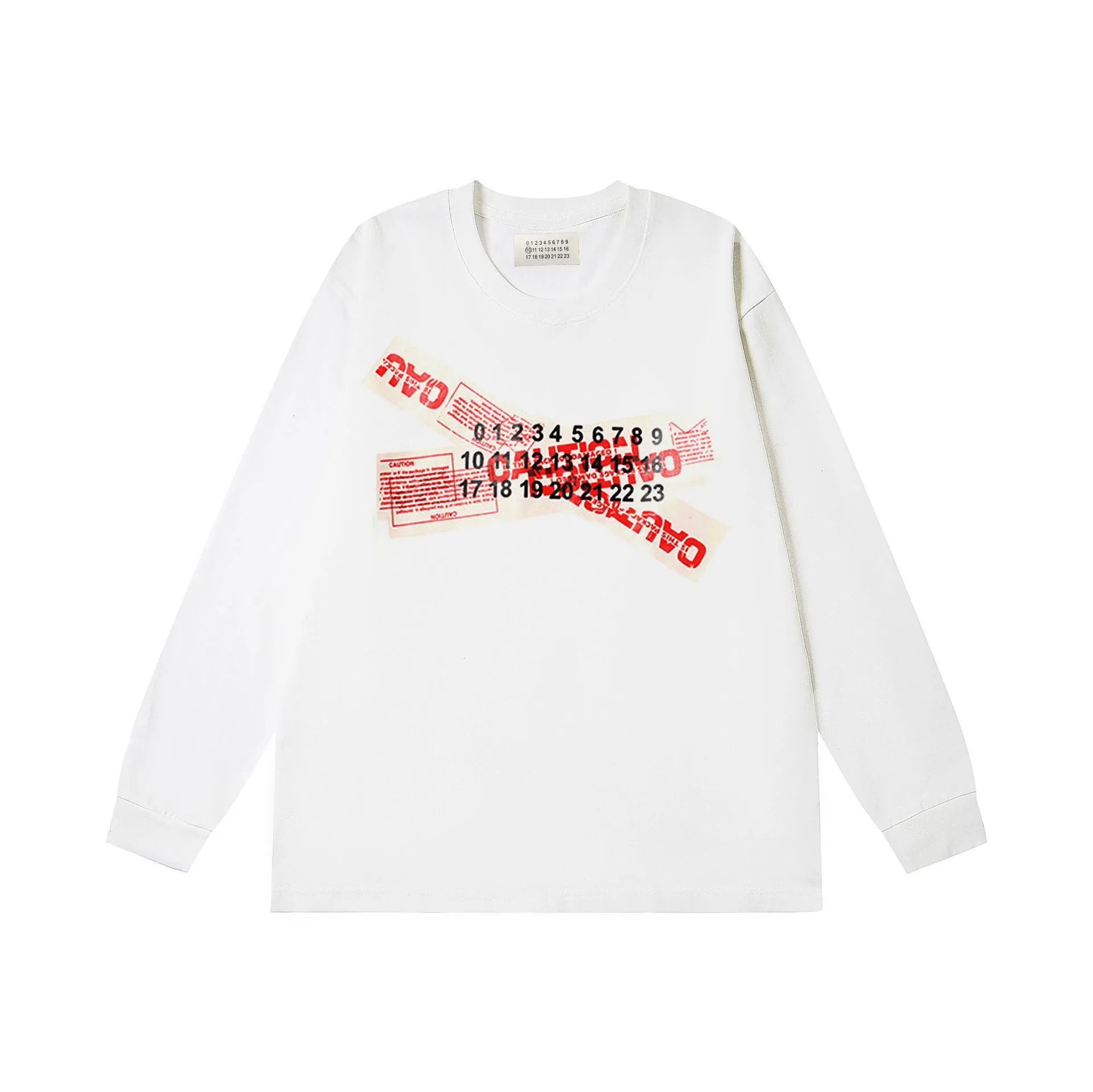 MM6 Maison Margiela Long Sleeve Tape Coated T-Shirt photo 3