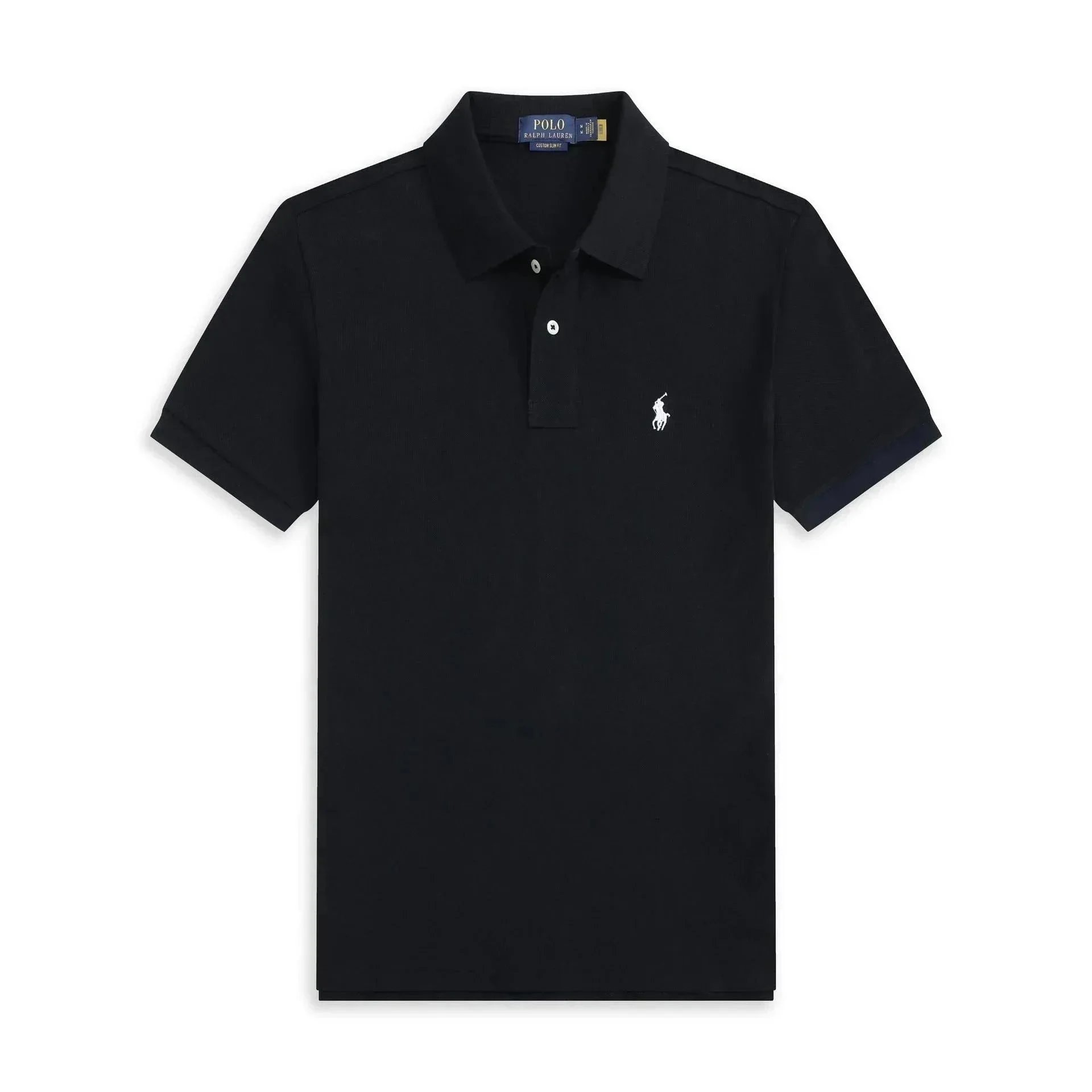Solid Color Short Sleeve Collared Shirt photo 3