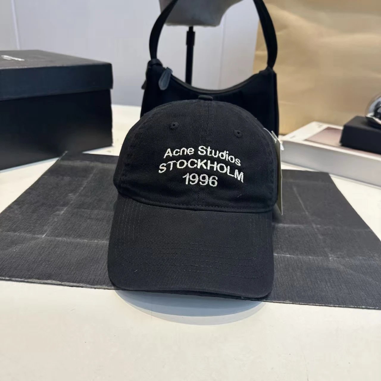 Baseball Cap with Embroidered Logo photo 4