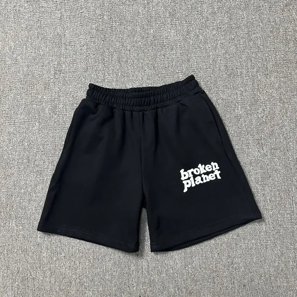 Broken Planet Logo Shorts Black - 1