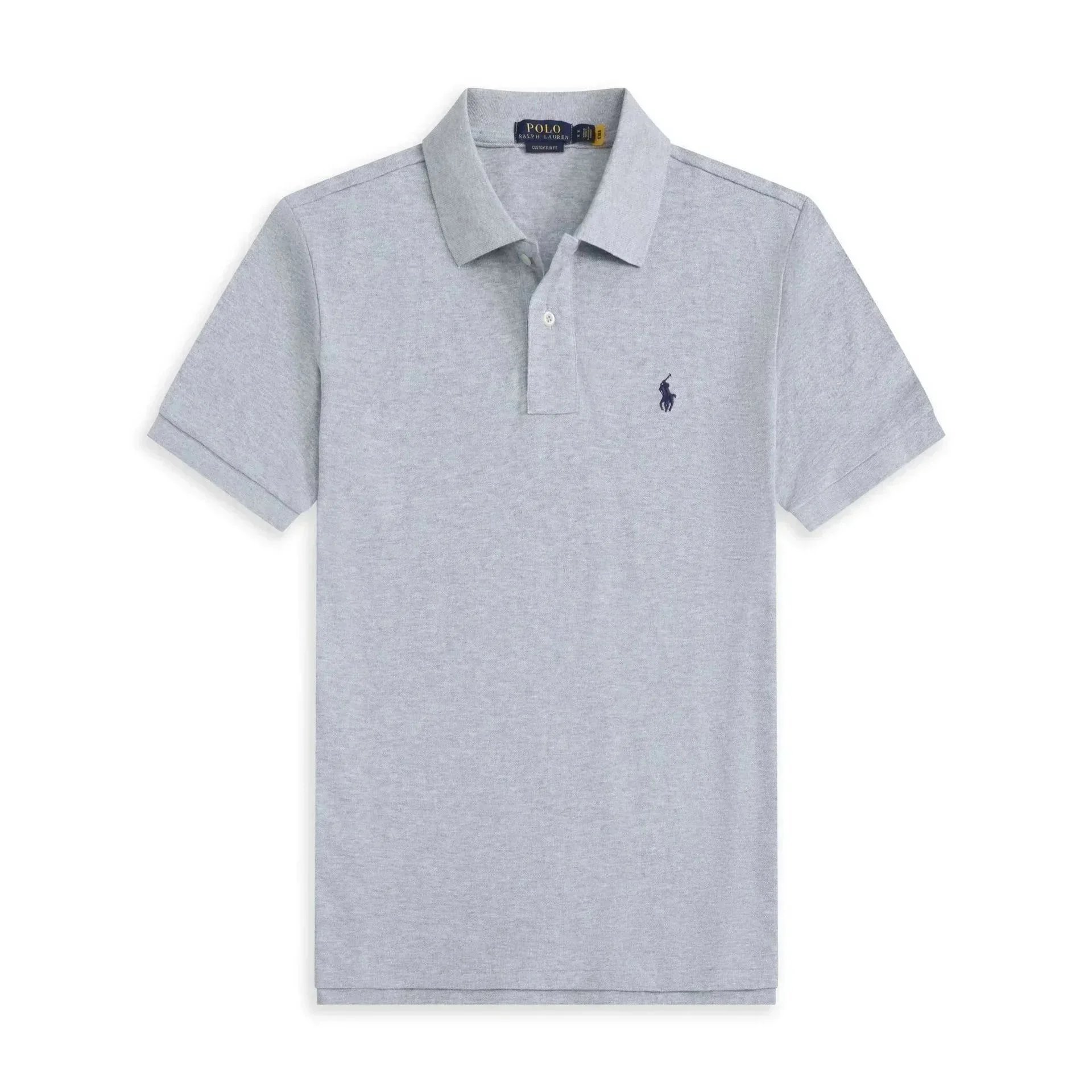 Solid Color Short Sleeve Collared Shirt photo 7