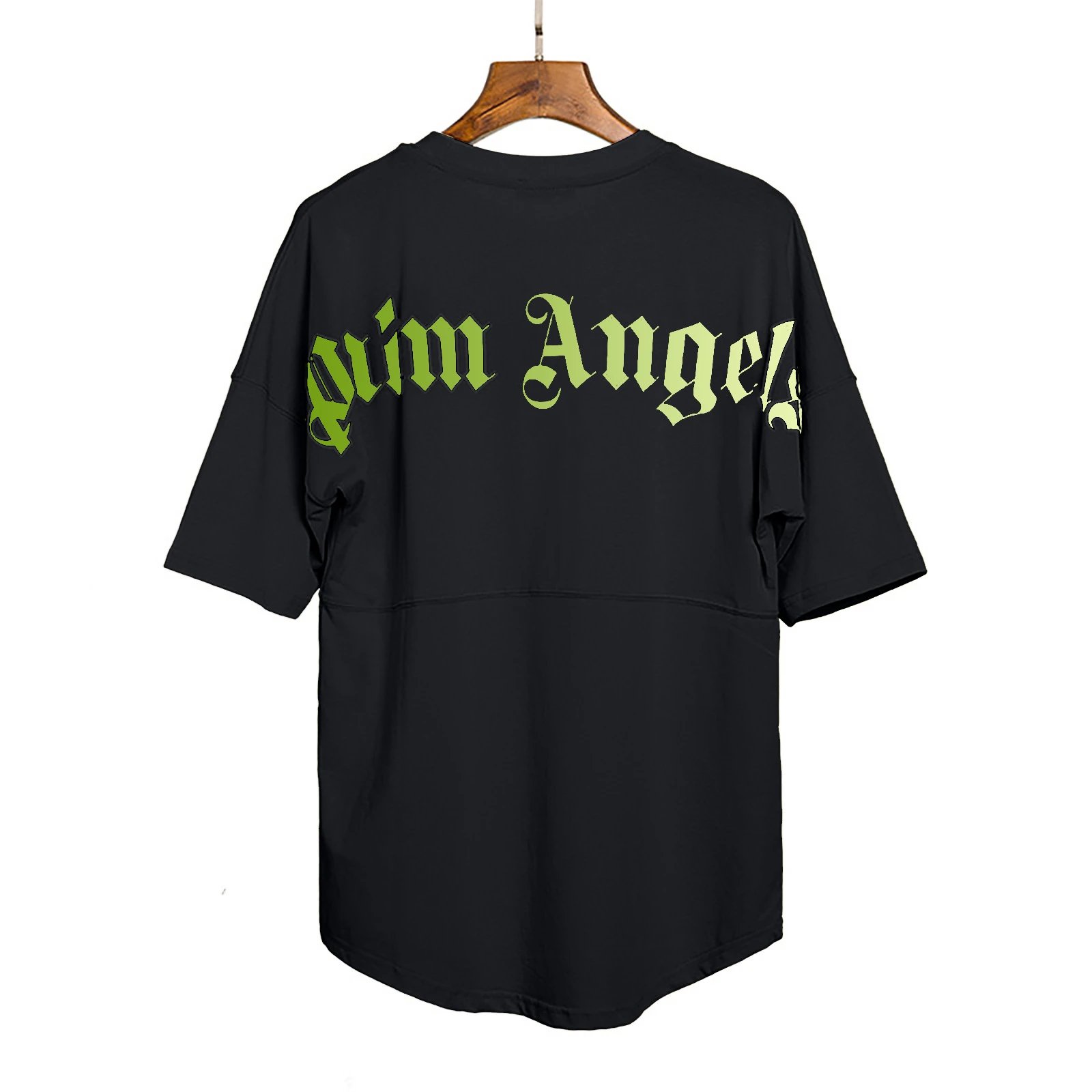 Black and green background letters