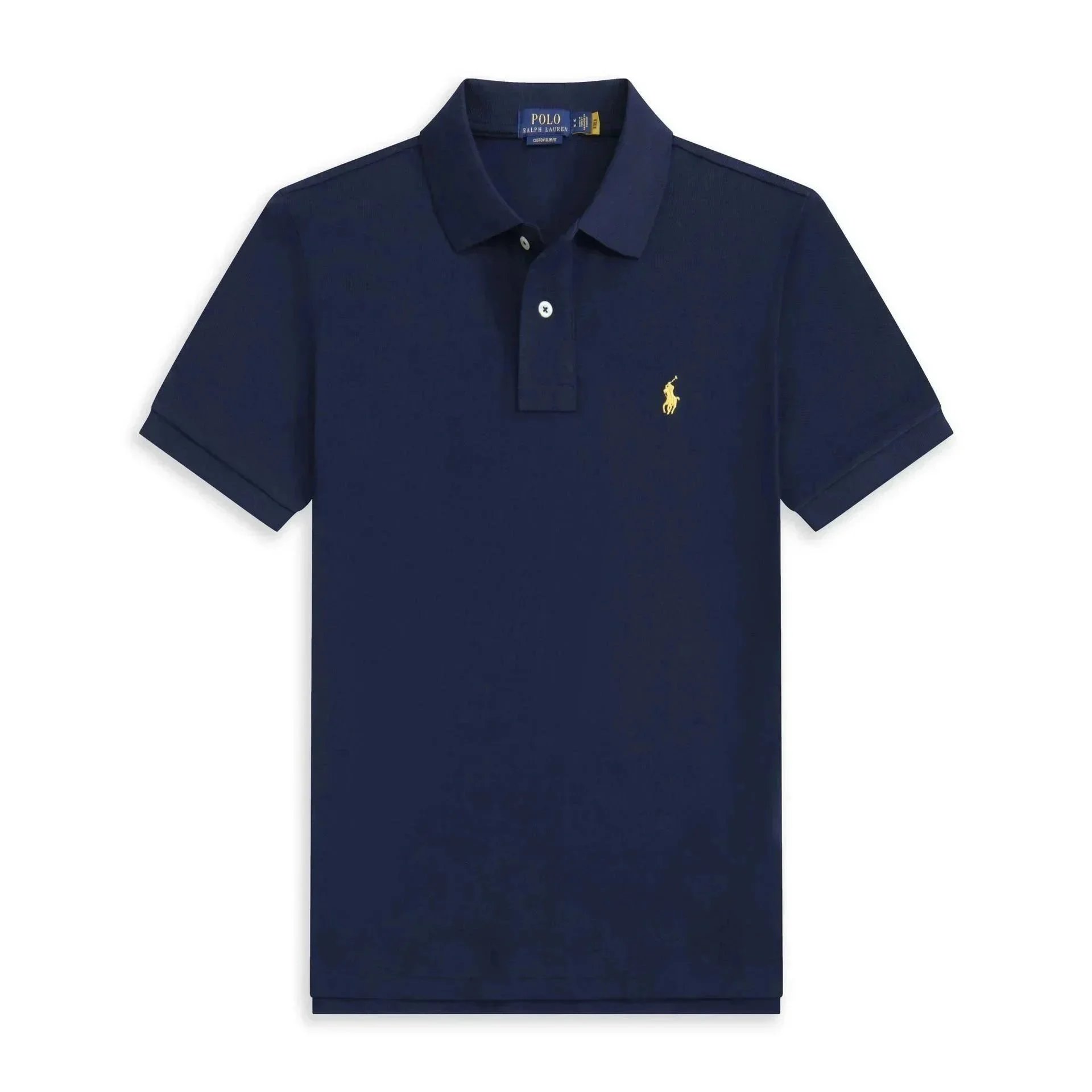 Solid Color Short Sleeve Collared Shirt photo 5